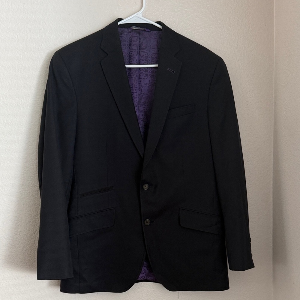 Ted Baker endurance sleek black men’s jacket Sz 40
